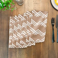 Blush Mountain Pattern 10" x 10" Cotton Twill Napkin