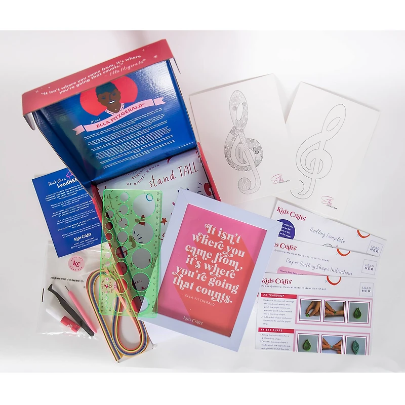 Kids Crafts Believe Like Ella Paper Quilling Music Note Craft Kit