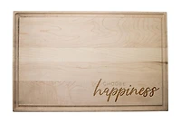 Choose Happiness 17" x 11" Maple Cutting Board