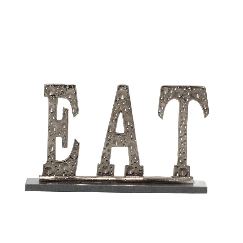 13" Silver Bar Industrial Decorative Sign