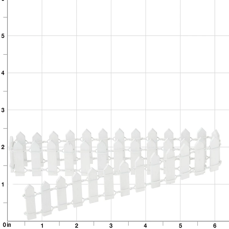 White Mini Wooden Fence by Make Market®