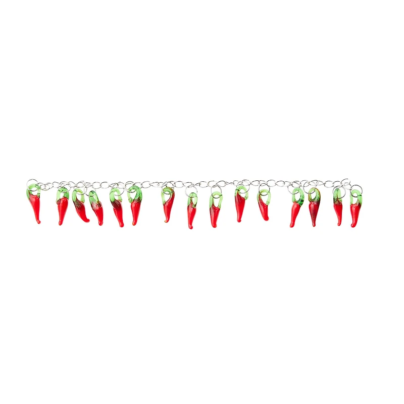 Glass Hot Chili Pepper Beads, 19mm by Bead Landing™