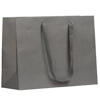 JAM Paper 16" Matte Gray Heavy Duty Gift Bags, 3ct.