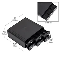 Mind Reader Anchor Collection Black 2-Tier 6-Drawer Single Serve Coffee Pod Organizer