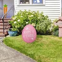 Glitzhome® 24" Easter Metal Egg Yard Stake