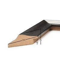 Frame USA Verona Narrow Espresso Single Image Picture Frame with Mat