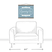 Laundry Co. 20" x 16" Teak Hanging Canvas