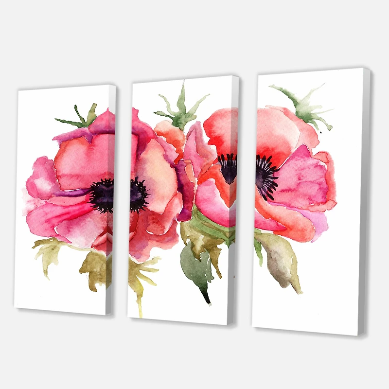 Designart - Stylized Poppy Flowers