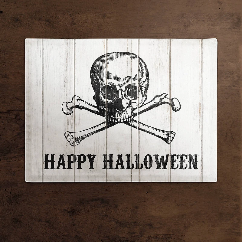 Happy Halloween Skull Polyester Twill Placemat