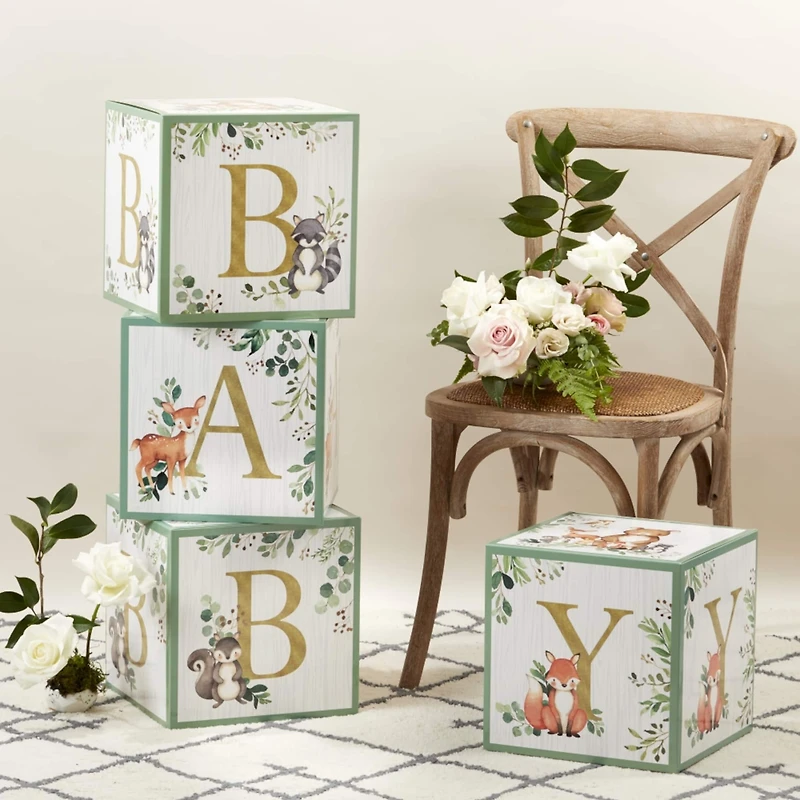 Kate Aspen® Woodland Baby Block Box Set