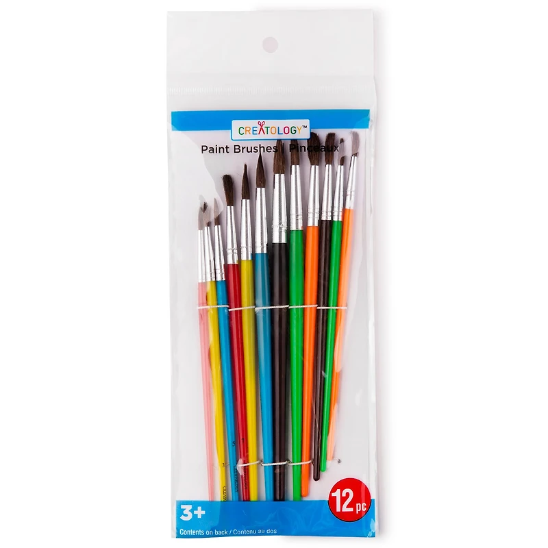 Natural Bristle Paintbrushes by Creatology™