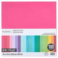 9 Pack: Essentials Cardstock Paper Pad by Recollections™, 12" x 12"
