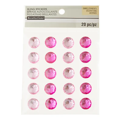 Pink & Fuchsia Rhinestone Stickers by Recollections™
