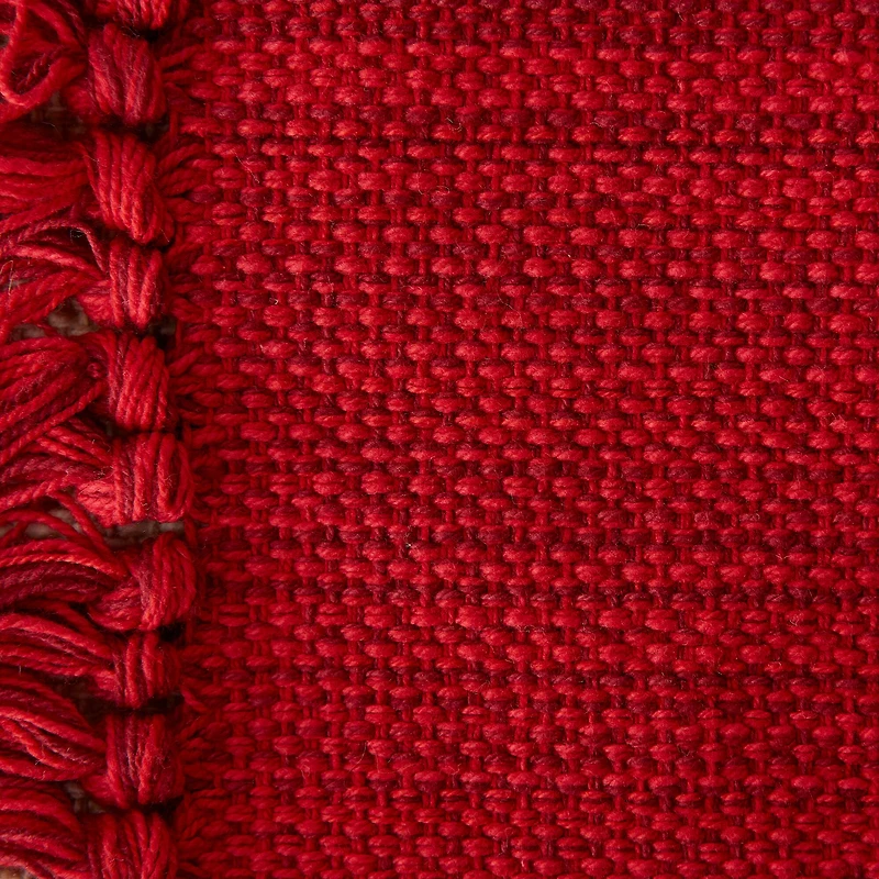 DII® Variegated Red Fringe Placemat & Napkin Set, 8ct.