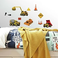 RoomMates Under Construction Peel & Stick Wall Decals