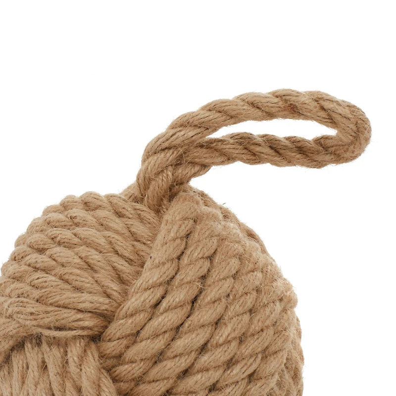 14" Jute Coastal Rope Sculpture Set