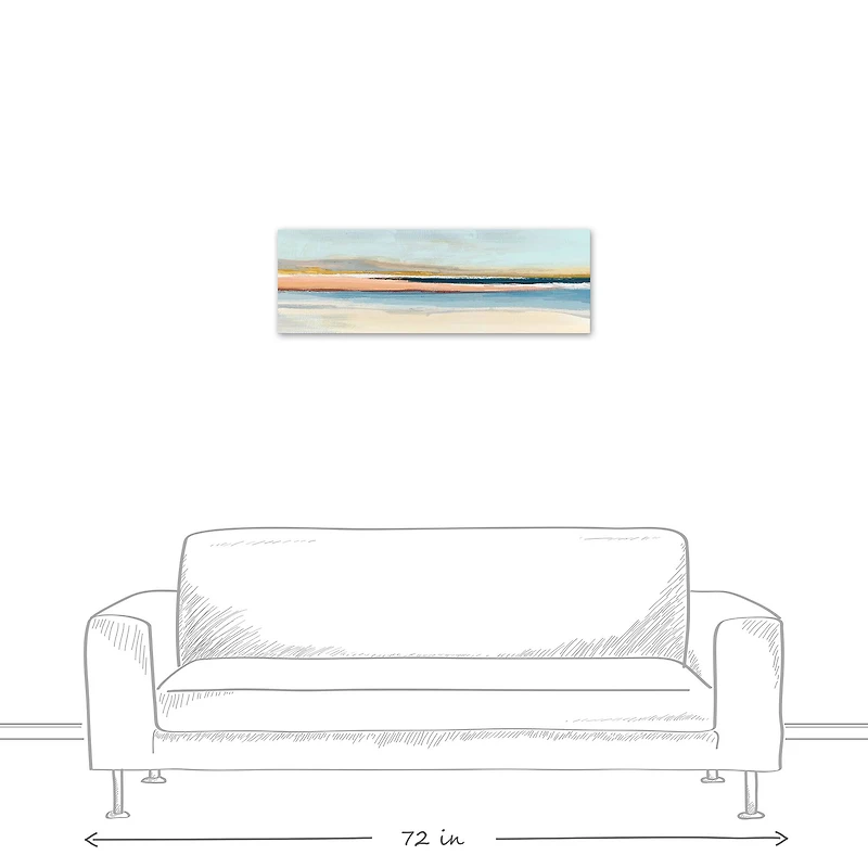 Dreamy Beach 36" x 12" Canvas Wall Art