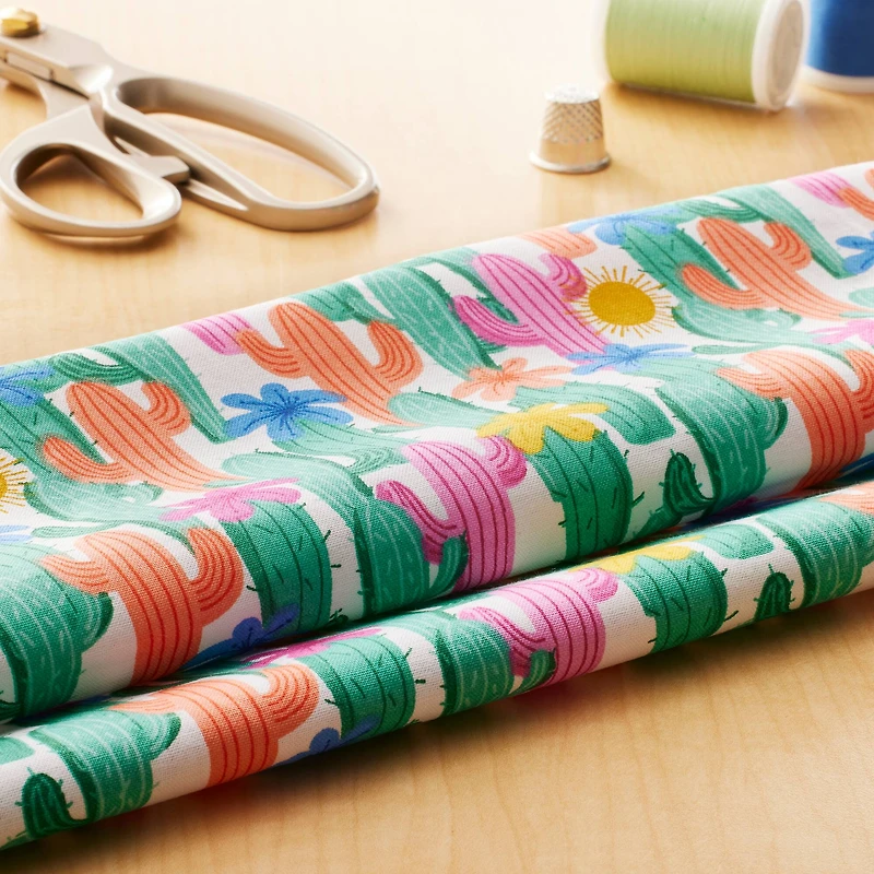 Cactus Cotton Fabric by Loops & Threads™