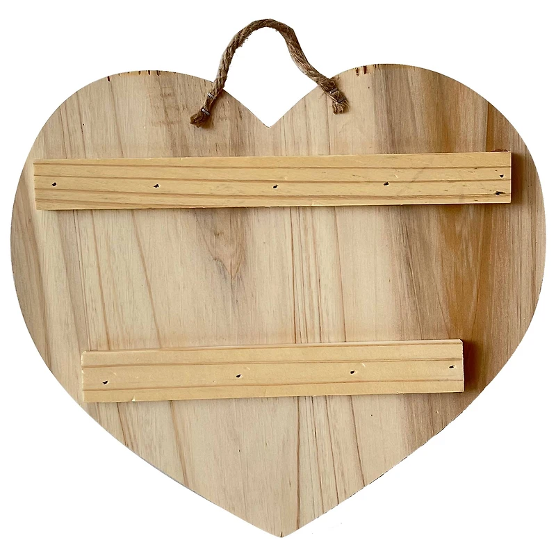 8 Pack: 11" Wood Pallet Heart Plaque by Make Market®