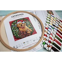 Letistitch Christmas Puppy Counted Cross Stitch Kit