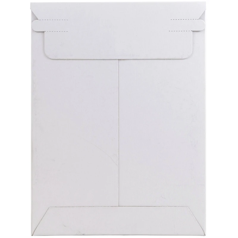 JAM Paper 6" x 8" White Flat Photo Mailer Peel & Seal Closure Envelopes, 6ct.