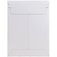 JAM Paper 6" x 8" White Flat Photo Mailer Peel & Seal Closure Envelopes, 6ct.