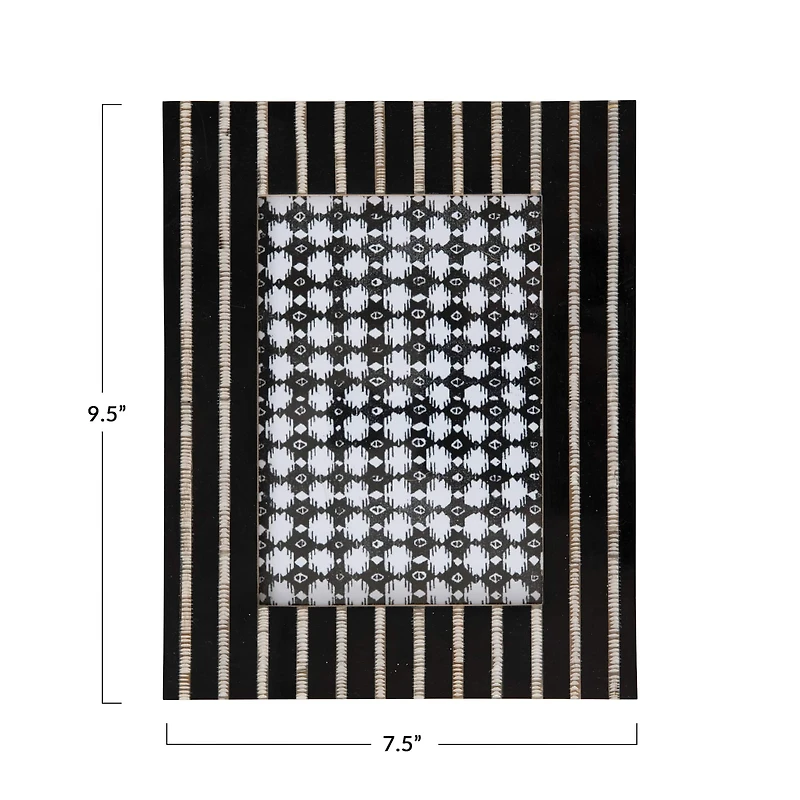 Hello Honey® Black Stripe Horn 8" x 10" Photo Frame