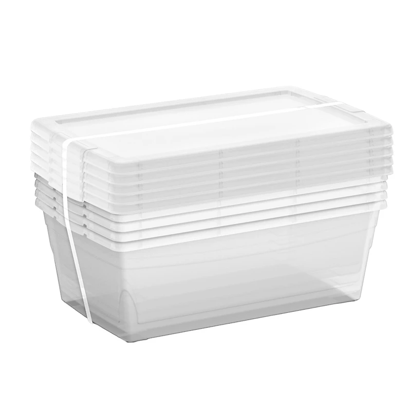 6.1qt. Clear Storage Cases with Snap-On Lids, 5ct. by Simply Tidy®