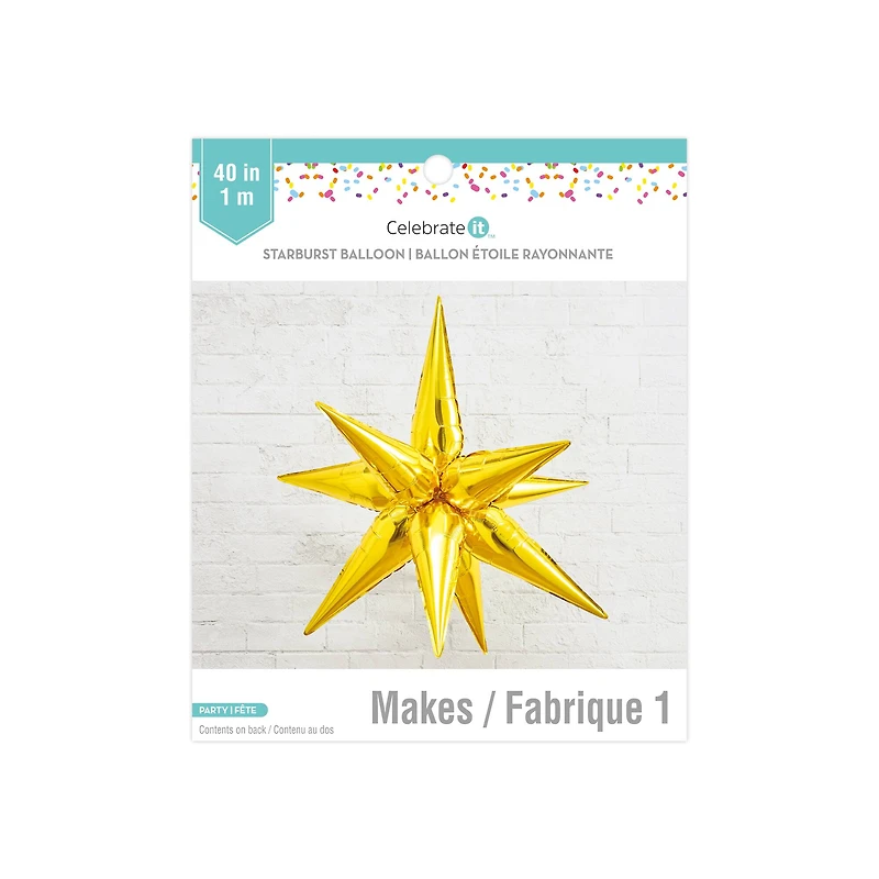 40" Starburst Foil Balloon by Celebrate It