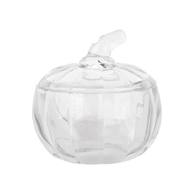 4" Pumpkin Glass Container by Ashland
