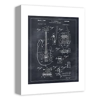 Guitar Patent 12" x 16" Canvas Wall Art