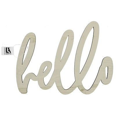 Leisure Arts® 12" Hello Wood Word