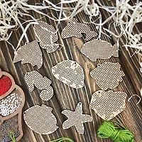 Wonderland Crafts Ocean Life Embroidery Wood Blanks Set