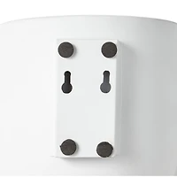 White Metal Contemporary Planter Set