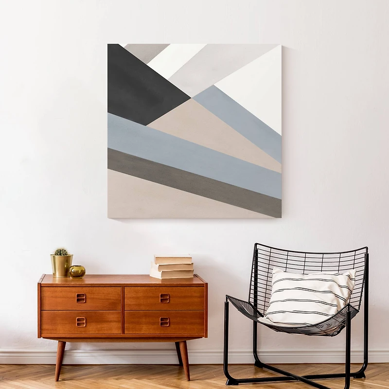 Abstract Geometric 30" x 30" Canvas Wall Art