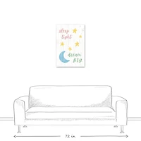 Sleep Tight Dream Big 20" x 30" Canvas Wall Art