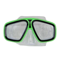 Swim Central 6.25" Lime Green Laguna Recreational Swim Mask with Nose Piece