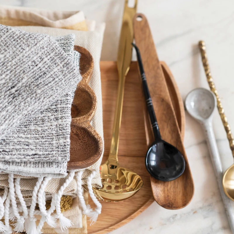 Hello Honey® Black Horn Spoons Set