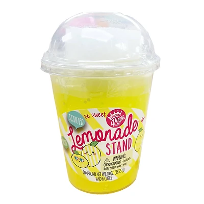 Compound Kings® Yellow Lemonade Stand Scented Fluffy Slime Cup