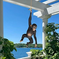 Design Toscano 37" Hanging Jungle Monkey Statue