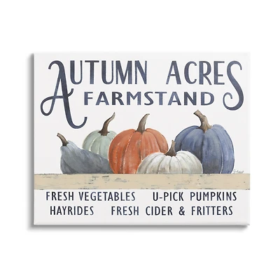 Stupell Industries Autumn Acres Farmstand Canvas Wall Art