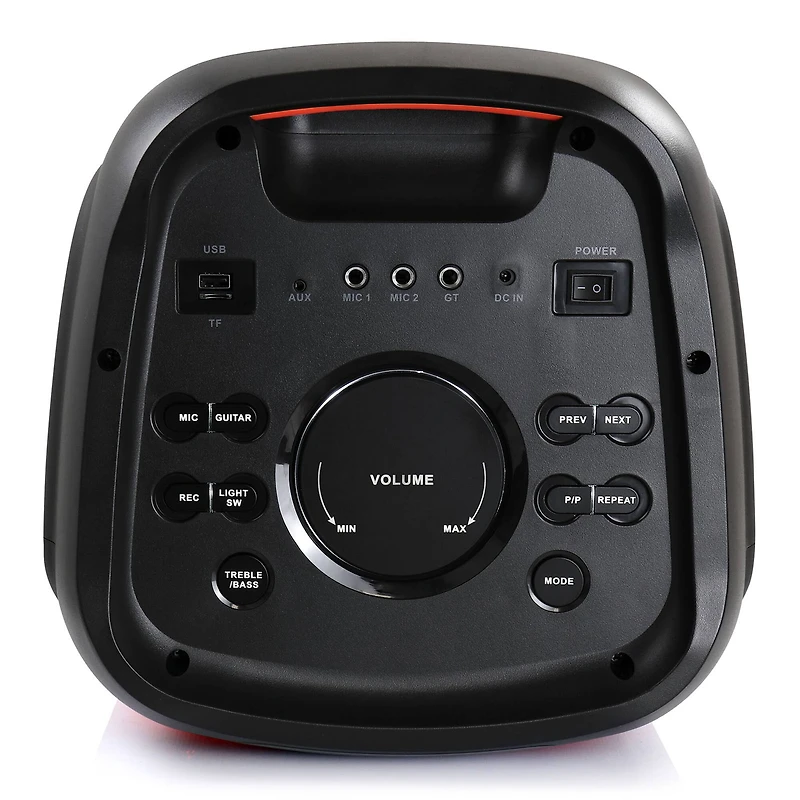 beFree Sound 8" Wireless Rechargeable Bluetooth Party Speaker With LED Illuminating Lights