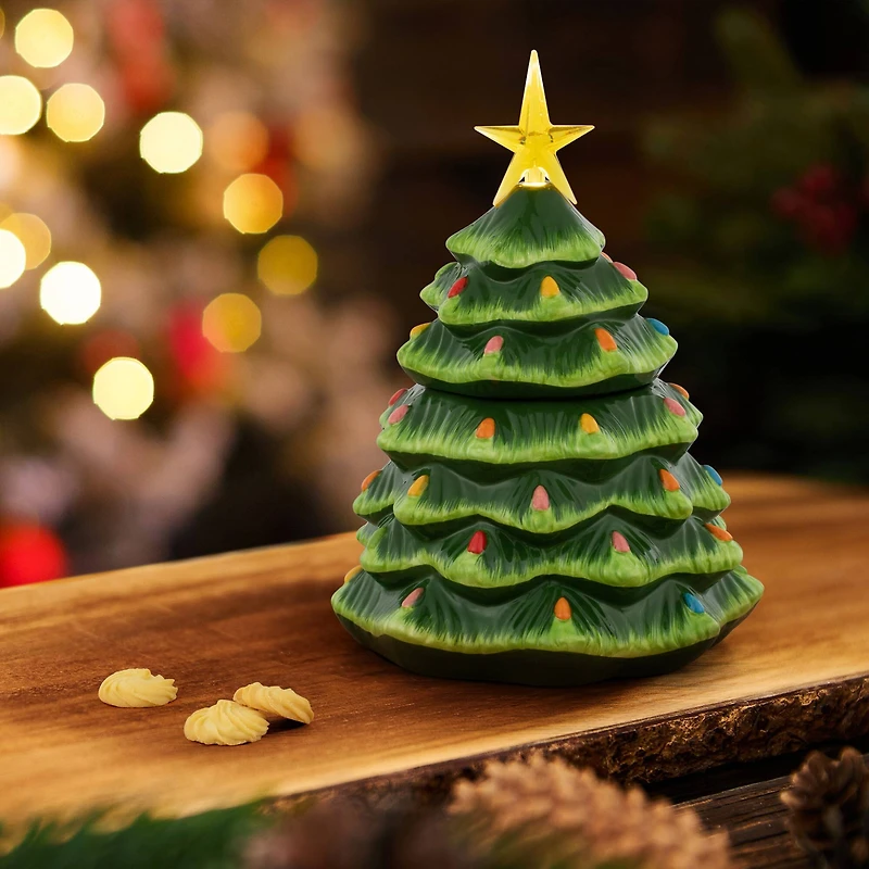13" Illuminated Nostalgic Tree Cookie Jar