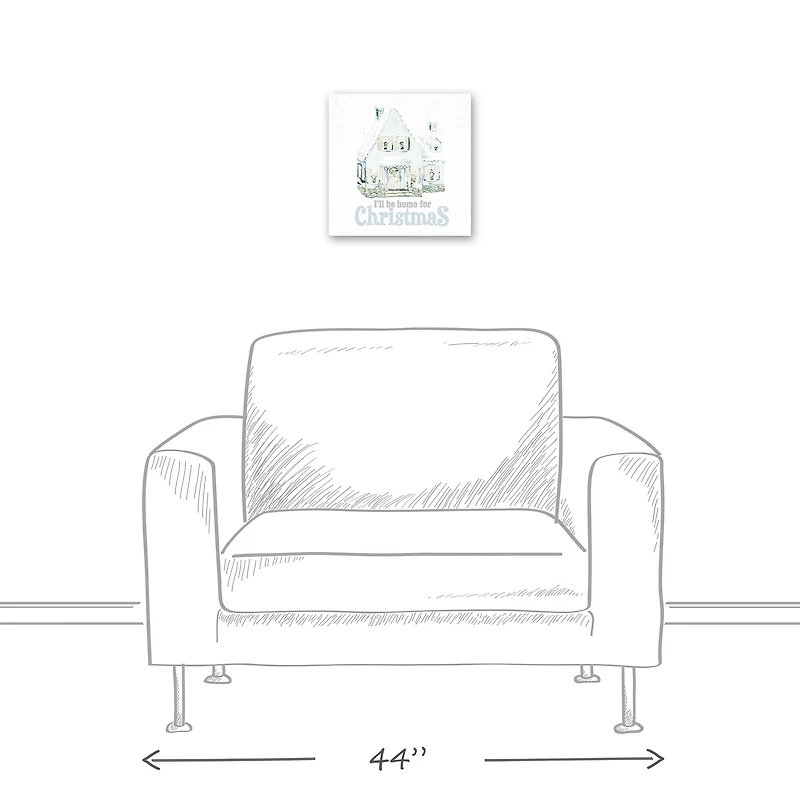 Home For Christmas Canvas Wall Art