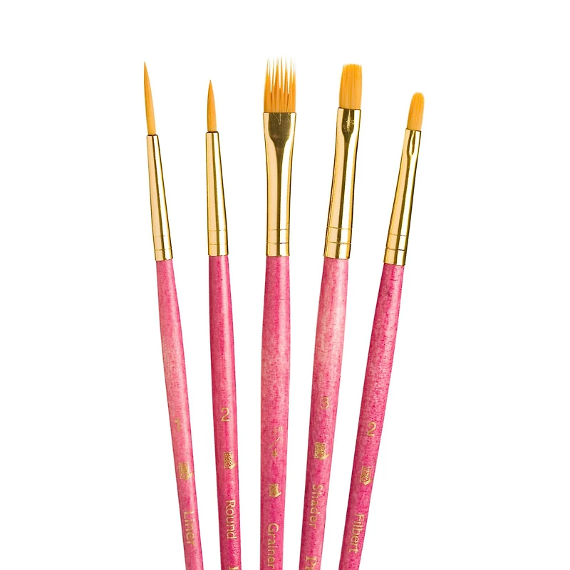 Princeton™ RealValue™ Golden Taklon 5 Piece Brush Set
