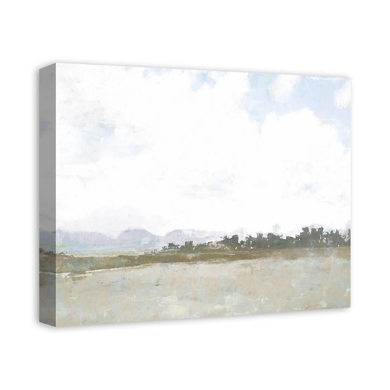 Soft Tree Line Landscape Canvas Wall Art