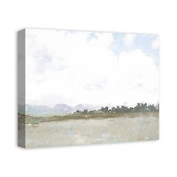 Soft Tree Line Landscape Canvas Wall Art