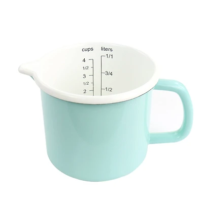 Martha Stewart Turquoise Enamel on Steel Measuring Cup