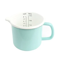 Martha Stewart Turquoise Enamel on Steel Measuring Cup