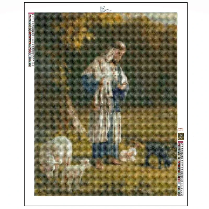 Sparkly Selections The Lord is My Shepherd 40cm x 50cm Diamond Painting Kit, Round Diamonds